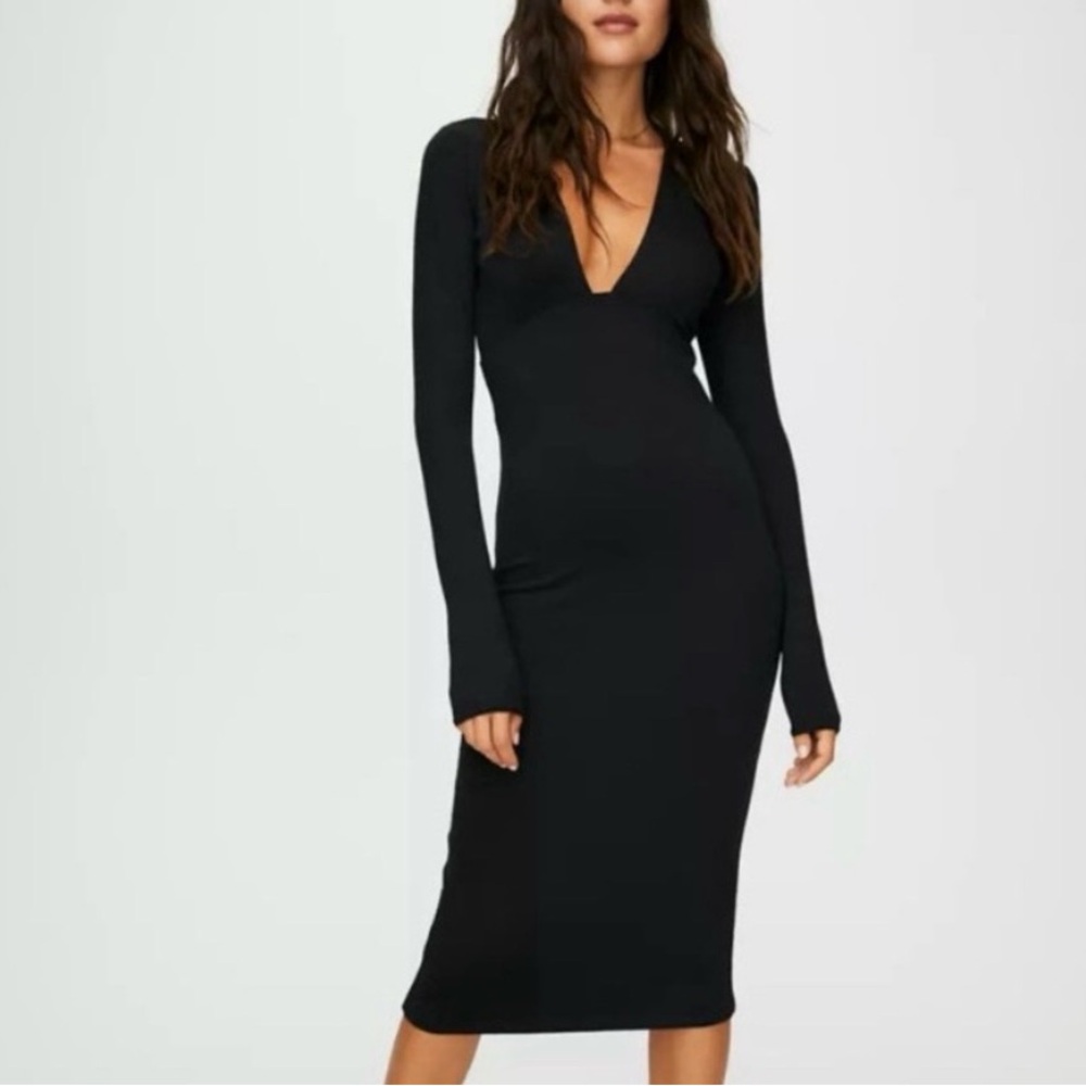 Aritzia Wilfred Free Abby dress in black size Small